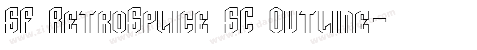 SF RetroSplice SC Outline字体转换